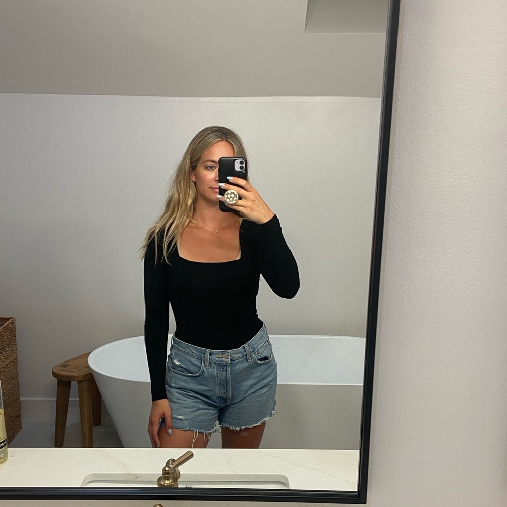 Superdown black bodysuit